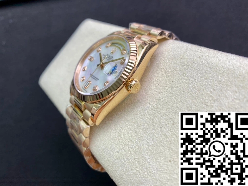 Factory Dial Day Rolex M128235-0029 EW Mother-Of-Pearl Date White 0318